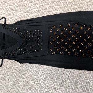 Dvf black and embellished dress size 8
